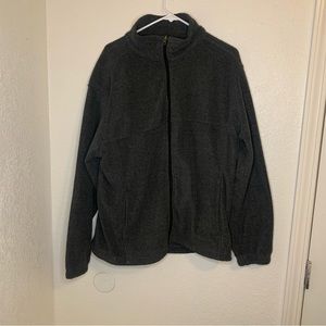 Bass Pro Shop Fleece jacket - Men's size L - Gray, collared